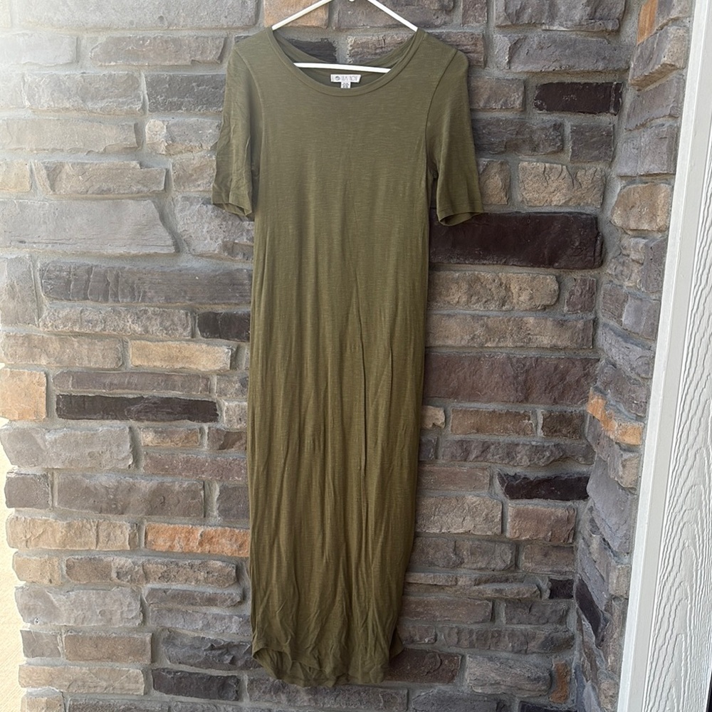 Lila Rose Sage Green Maxi Dress